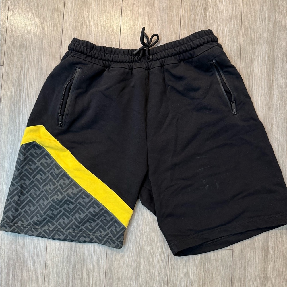 Fendi designer men’s shorts black